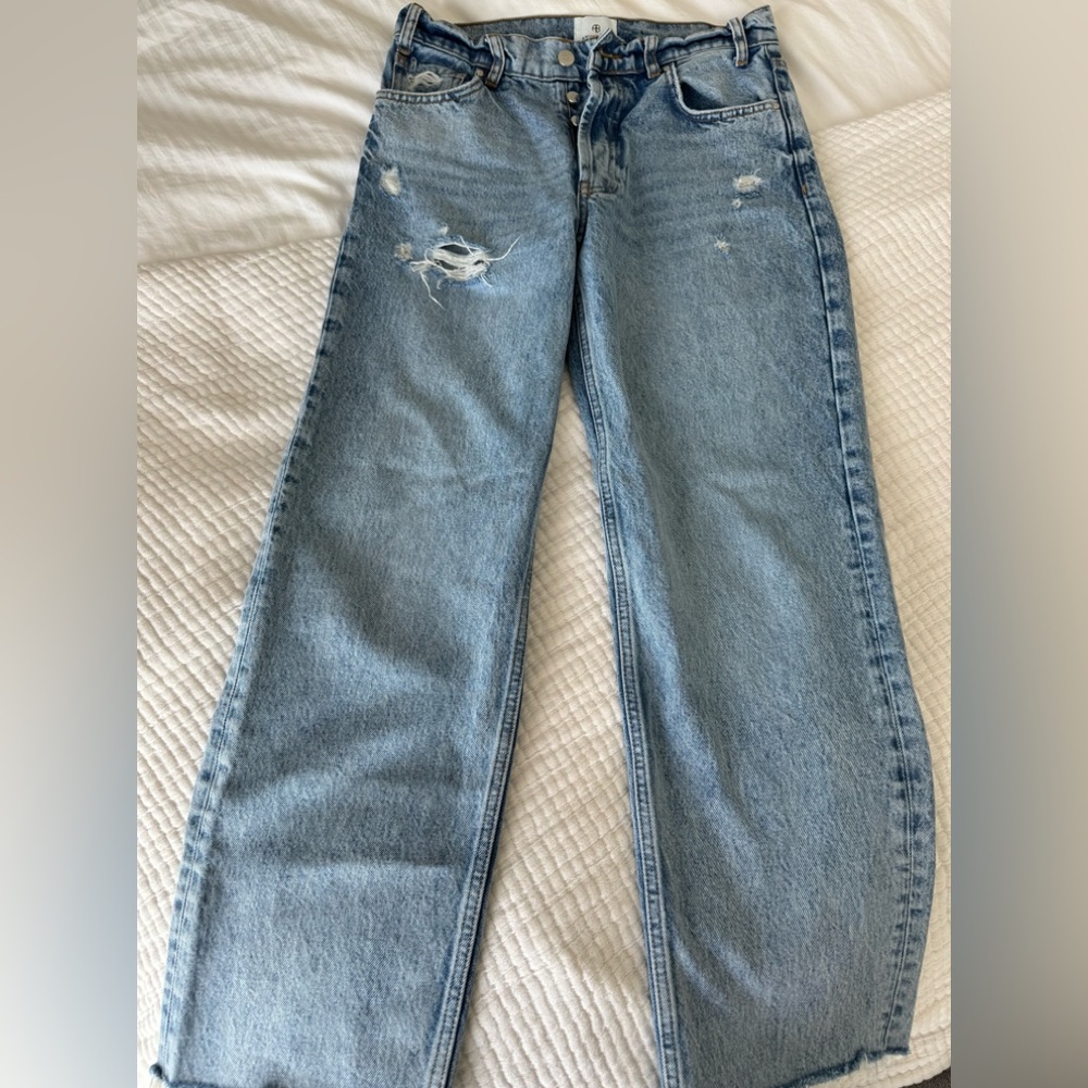 Anine Bing Gavin Denim size 26 Blue Reservoir